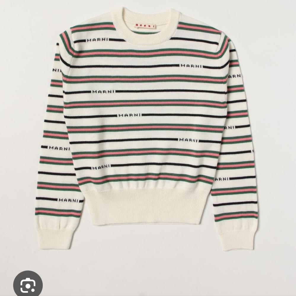 Marni Multicolor Striped Crewneck Sweater